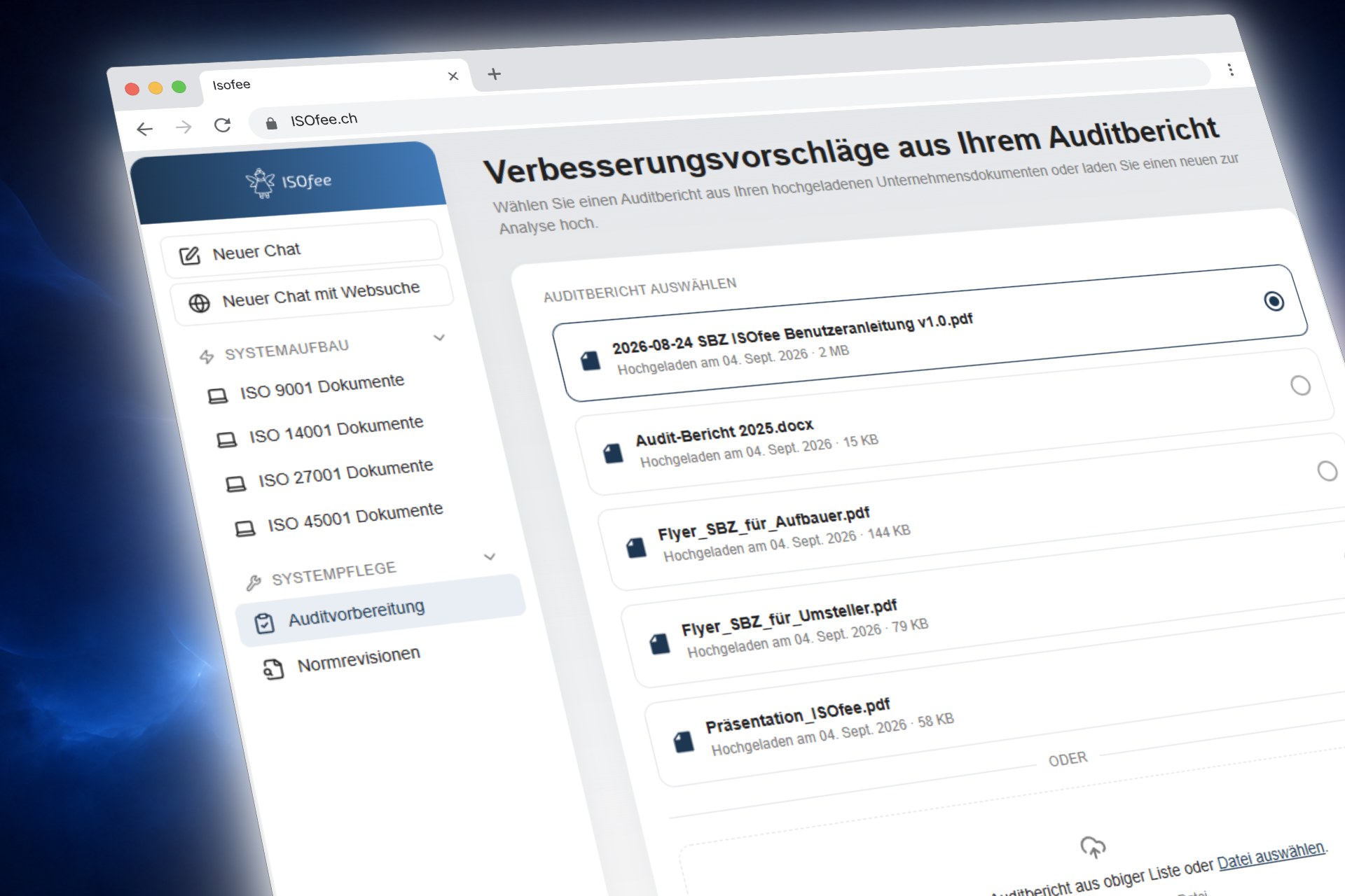 ISOfee - Auditvorbereitung - Auditberichte analysieren - Handlungsbedarf erkennen