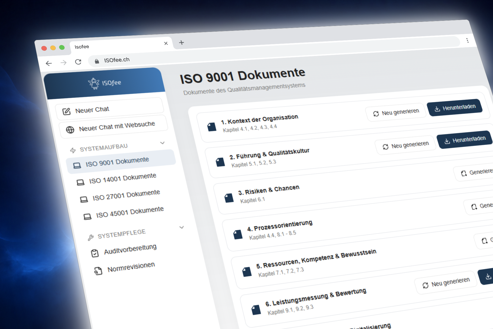 ISOfee - ISO-Systemaufbau - Vom Unternehmenswissen zur ISO-Dokumentation