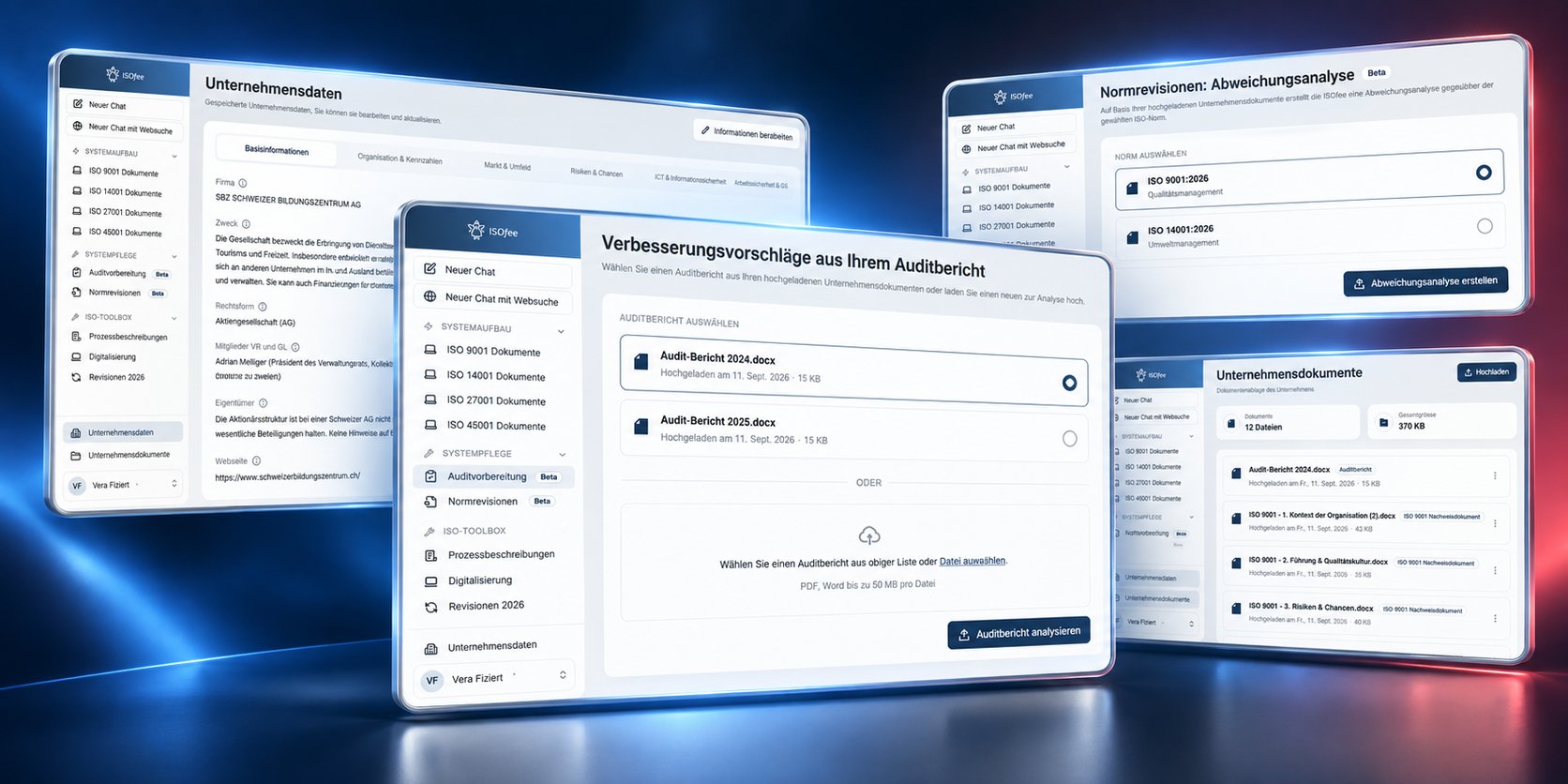ISOfee - Systempflege - Audits und Normrevisionen auf einer Plattform