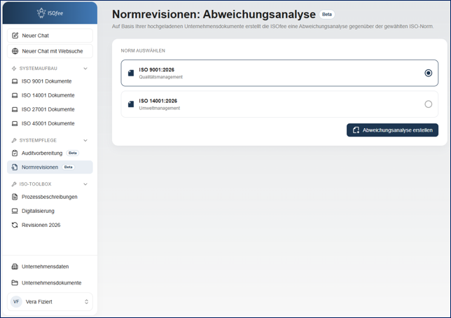 ISOfee - Systempflege - Normrevisionen